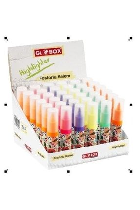 Baskılı Fosforlu Kalem 36 Lı Stand Karışık Renkler (36 Adet Fosforlu Kalem) 6757781325894
