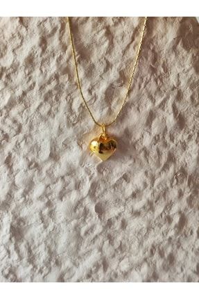 Kalp No1 Sembol Minimal Figürlü Gold Kaplama Ince Kobra Zincir Kolye YSRY130662
