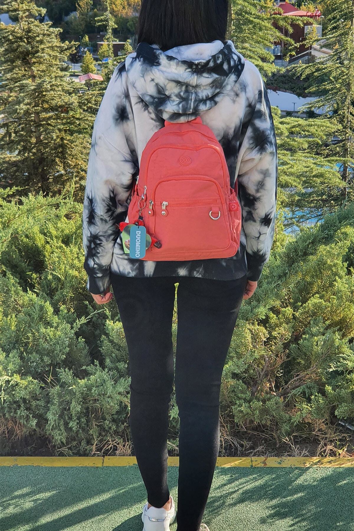 کوله پشتی زنانه نارنجی NEMO GROUP | nemobags252klinkırfcmegastoregroup اورجینال - تصویر 3