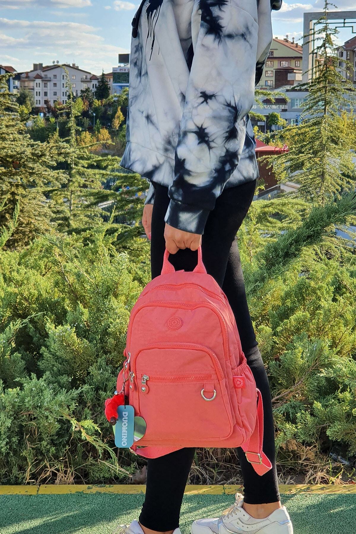 کوله پشتی زنانه نارنجی NEMO GROUP | nemobags252klinkırfcmegastoregroup اورجینال - تصویر 4