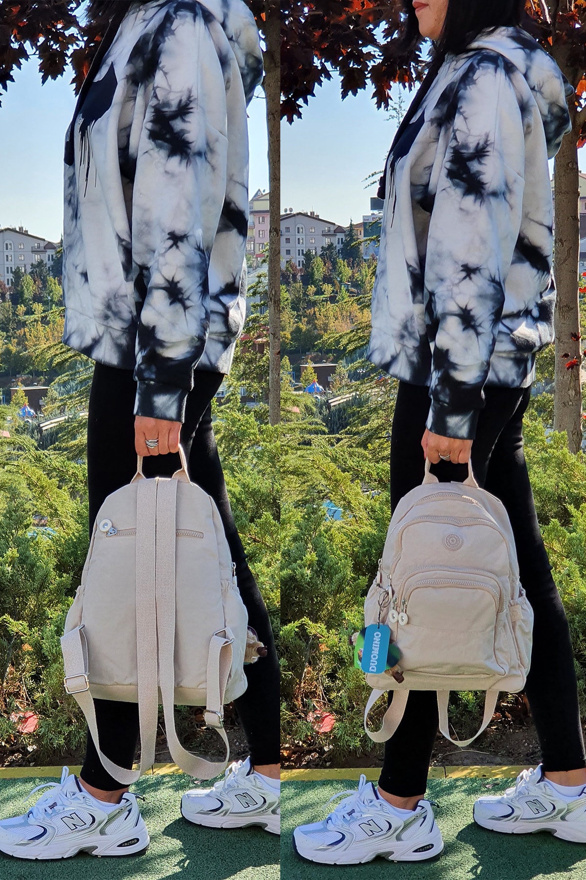 کوله پشتی زنانه بژ NEMO GROUP | nemobags251klinkırfcmegastoregroup اورجینال - تصویر 4