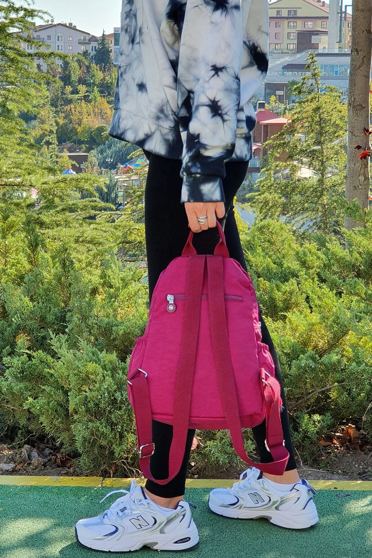 کوله پشتی زنانه بورگوندی NEMO GROUP | nemobags251klinkırfcmegastoregroup اورجینال - تصویر 2