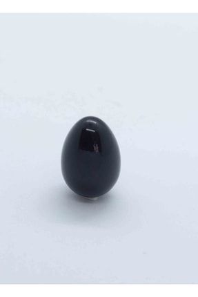 Yumurta Şeklinde Siyah Turmalin Masaj Terapi Taşı YUM6781