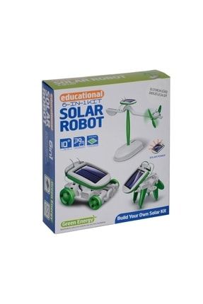 Yoyo Desıgn 6in1 Solar Robot - Güneş Enerjisiyle Çalışan Robot Yapma Seti / 10 Yaş 1087605
