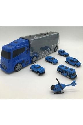 6 Mini Araç Ve Taşıyıcı Kamyon Mavi Lal 2015 8683092510392