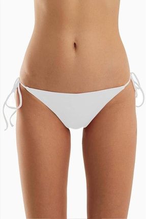 Kadın Beyaz Ip Detaylı Bikini Altı MAYO1-5027