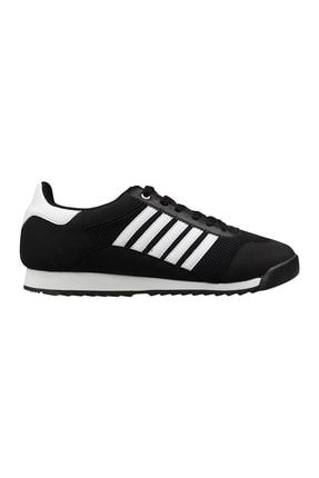 Mp 2363 Erkek Siyah Beyaz Kalın Taban Çizgili Yürüyüş Antrenman Sneaker Casual Günlük Spor Ayakkabı