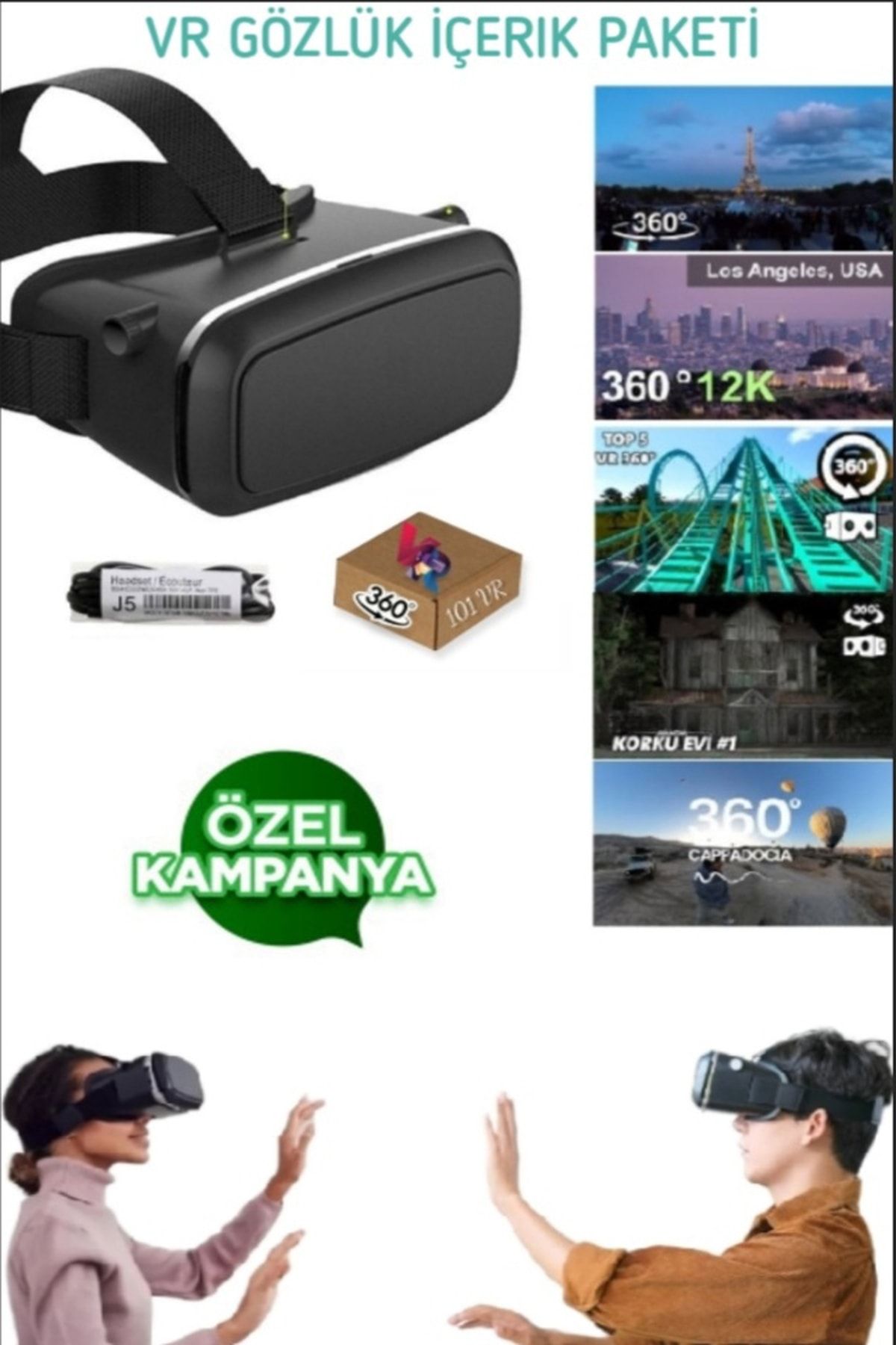 VR BOX Vr Sanal Gerçeklik 101 Farklı Eğlence Seti