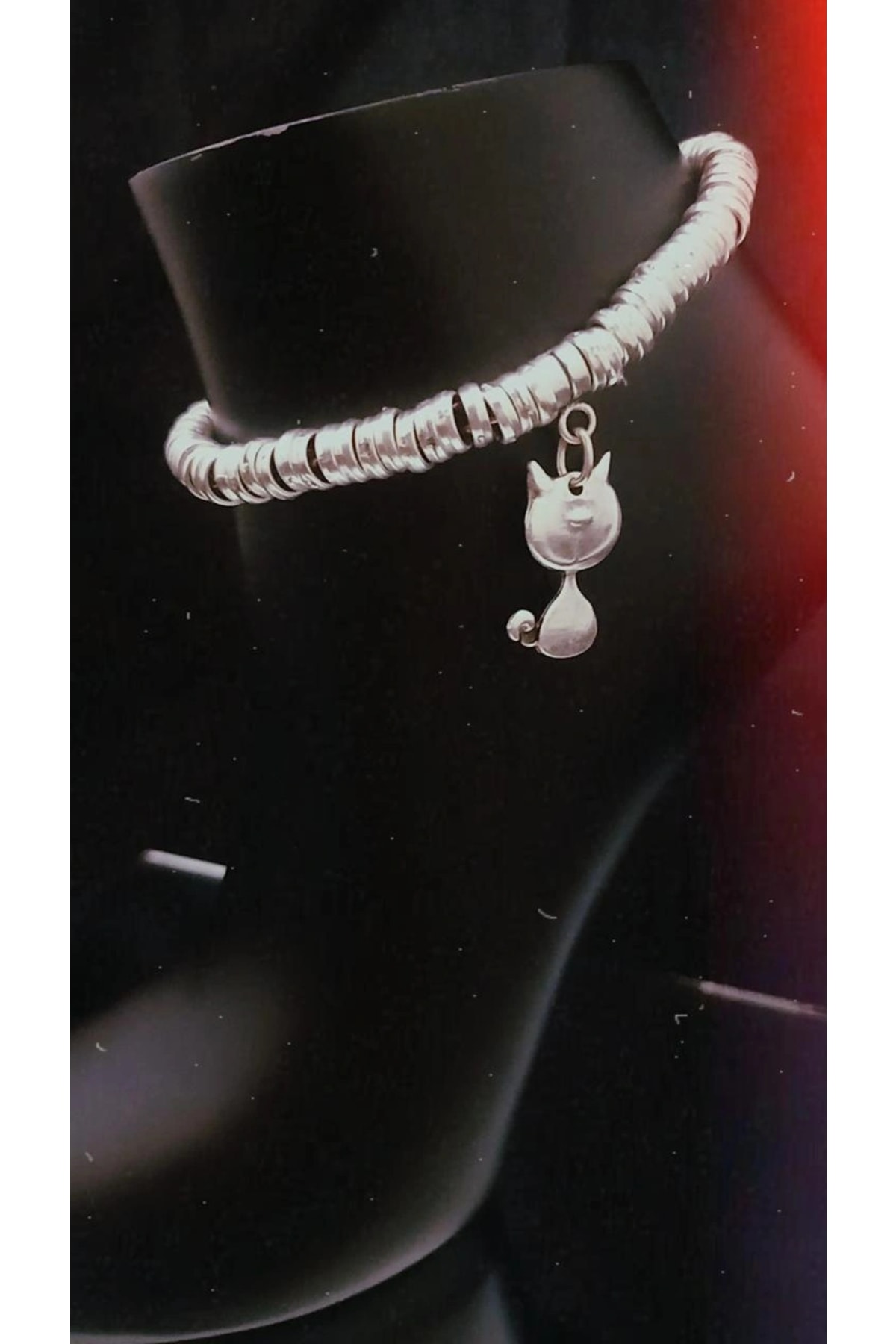 açılım collection Kadın Antik Gümüş Kaplama Halhal