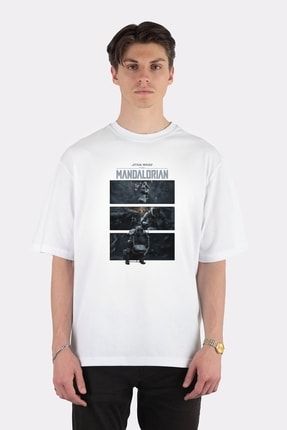 Unisex Beyaz Oversize T-shirt Star Wars Mandalorian Stormtrooper We Have Them AA1409