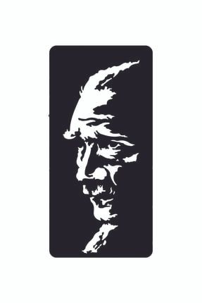 Atatürk Siluet Portre Duvar Süsü 2.8 (MM) Kalınlığın Da Siyah Ahşap (MDF) (20 X 40 CM) GYD000002