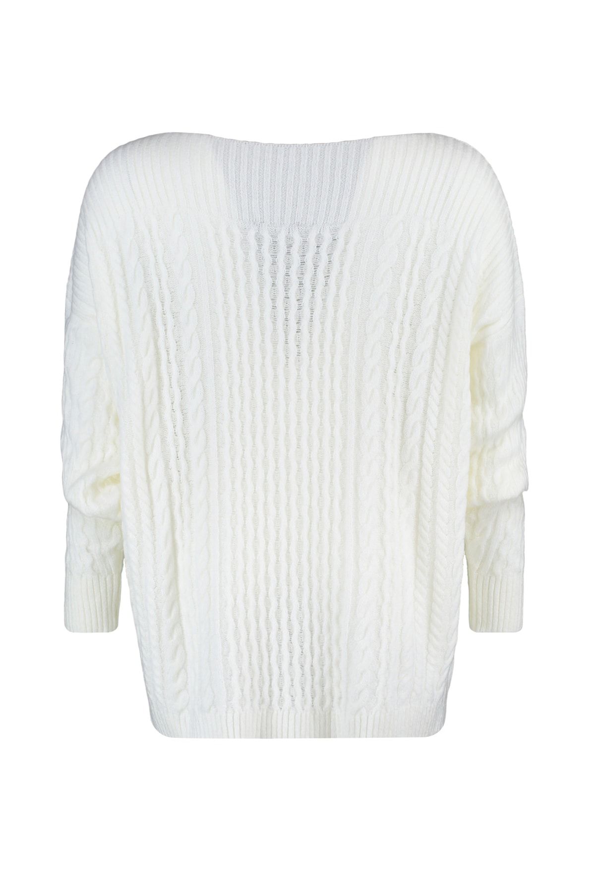 Trendyol Curve-Ecru Knitwear Sweater TBBAW23AN00014 6