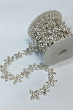 Çiçek Desen Kristal Taşlı Şerit Bordür BNDEK-295