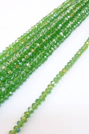 Janjanlı Yeşil Kristal Boncuk 6 Mm 1 Dizi KRISTALBNCK-96