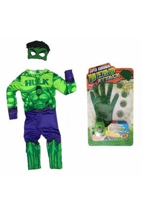 Hulk Çocuk Kostümü - Yeşil Dev Kostümü + Hulk Taso Atan Eldiven Oyuncak hulk-kostum+tasel-01