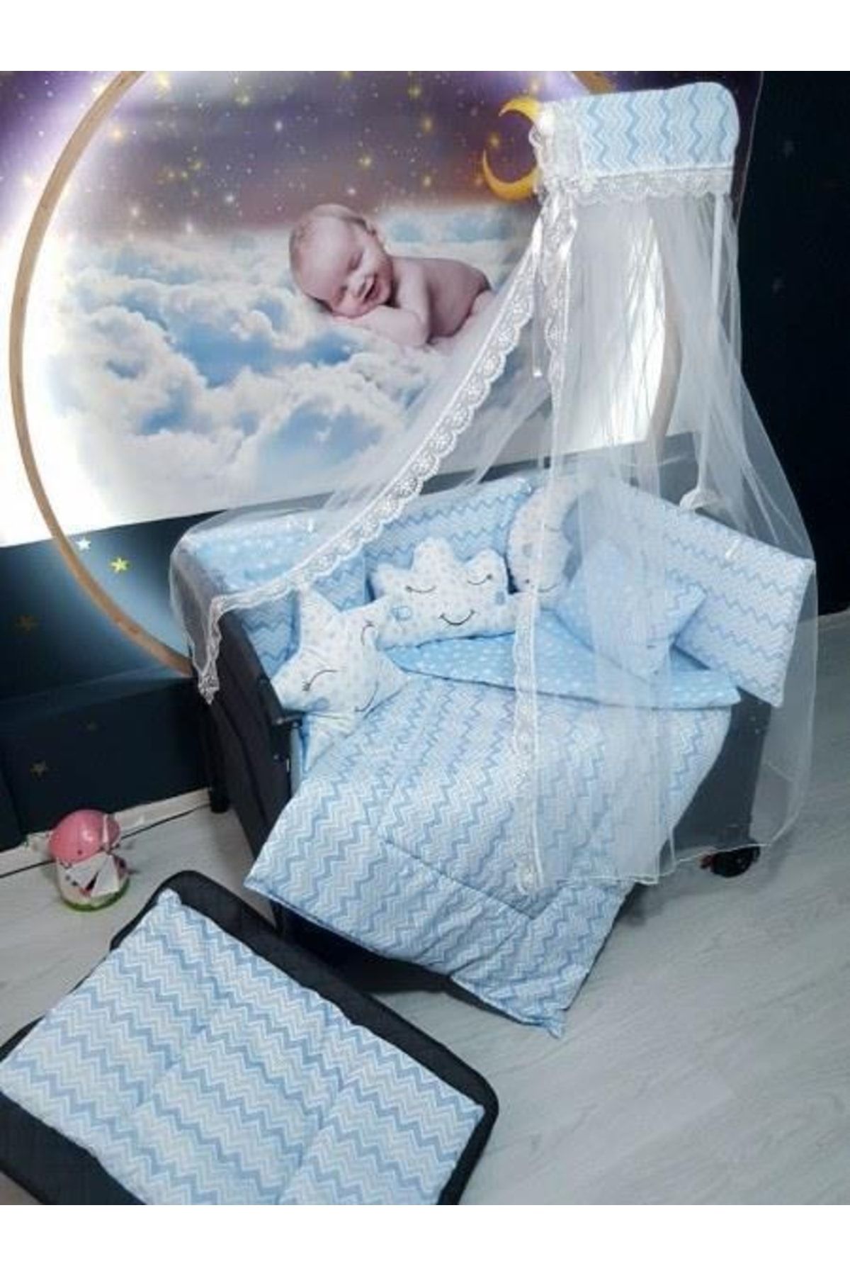 Apruva metal discount crib with bassinet