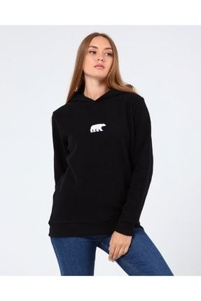 Store Kadın Selanik Outdoor Kapşonlu Sweatshirt Nakış Işlemeli Günlük Spor Sweatshirt GNS-HOODİE2