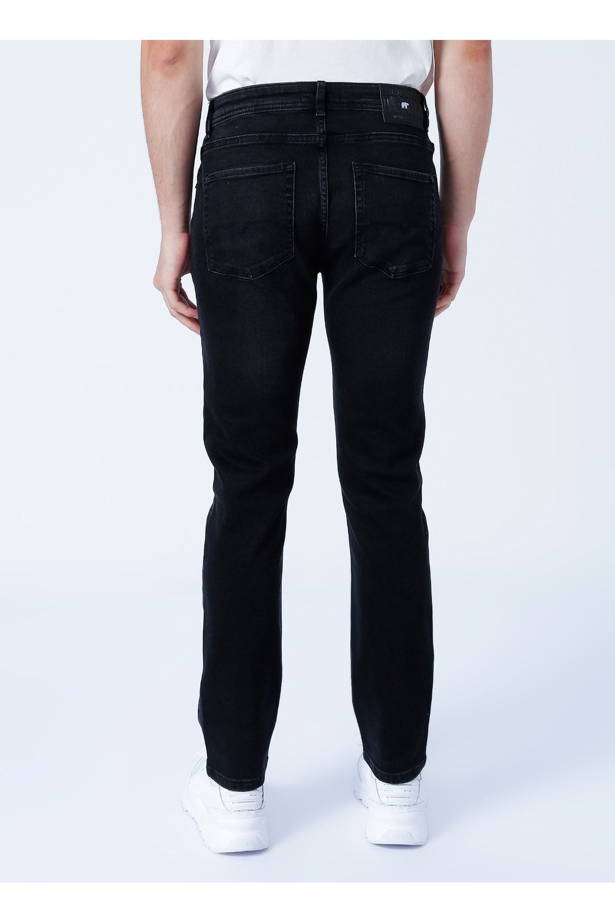 Bad Bear-بنطال جينز رجالي ذو قصة عادية بخصر عادي أسود داكن 22.01.70.002_dante Jeans 8