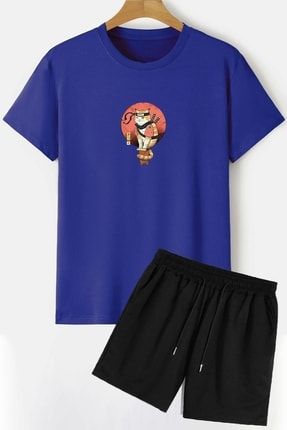 Anime Şort T-shirt Eşofman Takımı SAMURAYCAT