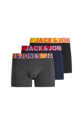 Jack&jones Siyah-lacivert Erkek 3'lü Boxer Set 12151349