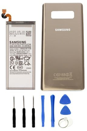 Samsung Galaxy Note 8 Sm-n950f N950u Batarya Pil 3300 Mah+arka Pil Kapağı Cam+tamir Seti Gold NOTE8N950F-1