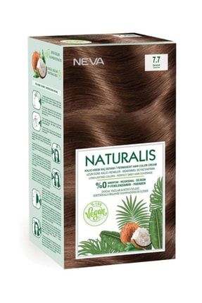 Naturalis Vegan Kalıcı Krem Saç Boyası 7.7 Karamel mustorenevasacboyasi.