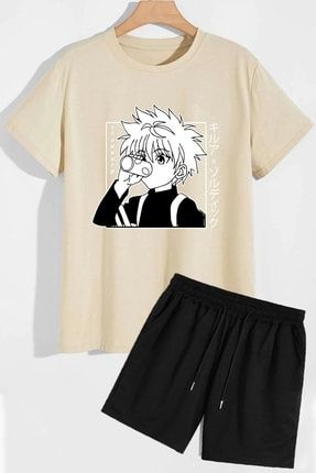 Anime Şort T-shirt Eşofman Takımı SLURPHOODIE