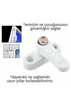 Pvc Pimapen Pencere Cam Balkon Kapısı Pimli Güvenli Emniyet Kilidi -2 Adet- FQ1022