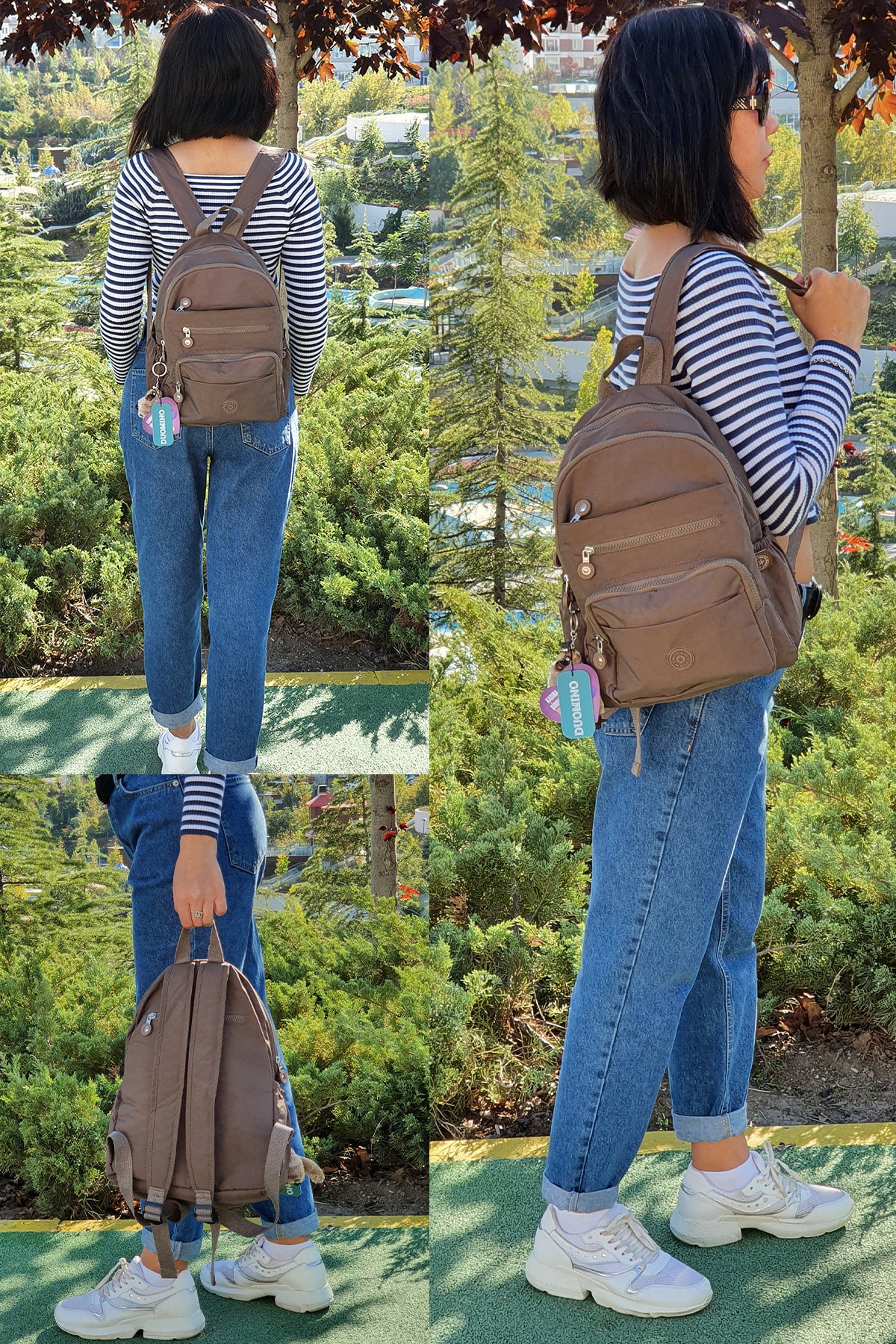 کوله پشتی زنانه قهوه ای NEMO GROUP | NEMOGROUP259 اورجینال - تصویر 2