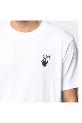 Off Baskılı Oversize Rahat Kesim T-shirt om58