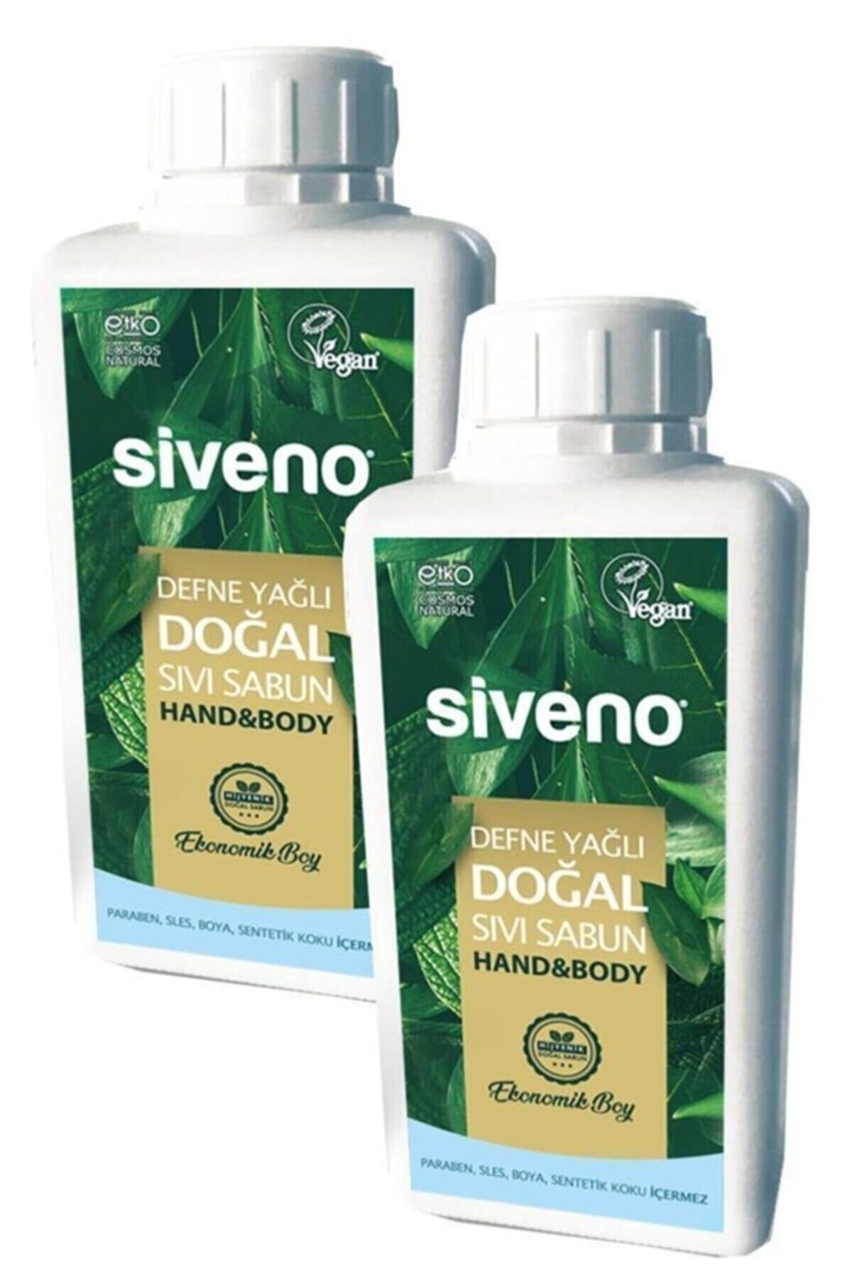 Siveno 2 Li Defne Yağlı Doğal Sıvı Sabun 1 Lt