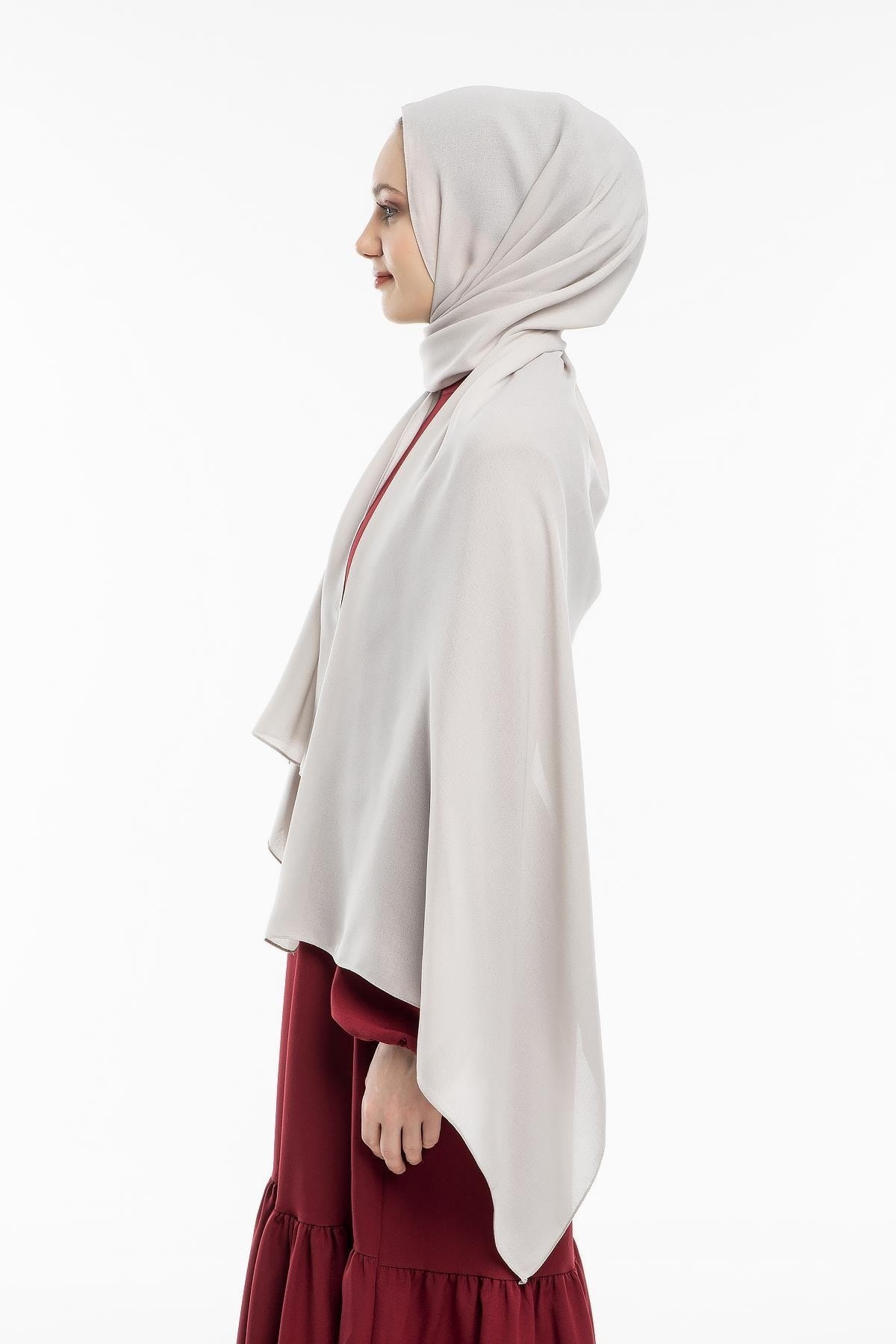 19V69 ITALIA-Plain Pattern Lome Series with Shawl Hanger and Gift Set 75x200 Cm 5