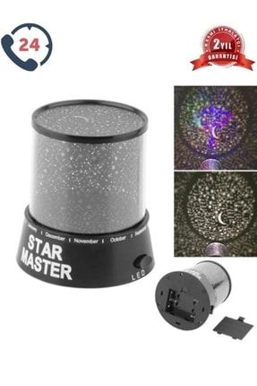 Starmaster Usbli Ve Pilli Yıldız Yansıtmalı Gece Lambası Dekoratif Masa Lamba Aydınlatma Nanopro591