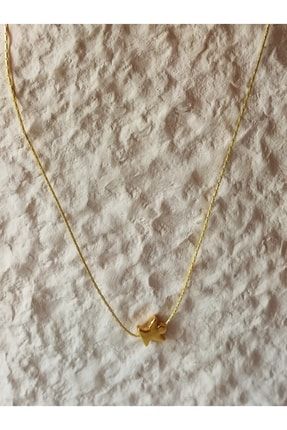 Melek Sembol Minimal Figürlü Gold Kaplama Ince Kobra Zincir Kolye YSRY130663