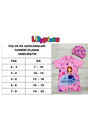 Deniz Kızı Desenli Tam Vücut Güneş Korumalı Mayo & Bone Takımı (BEDEN BİLGİSİ RESİMLERDE MEVCUTTUR) 118872
