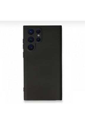 Samsung Galaxy S22 Ultra Uyumlu Içi Kadife Siyah Lansman Kılıf SS22U001