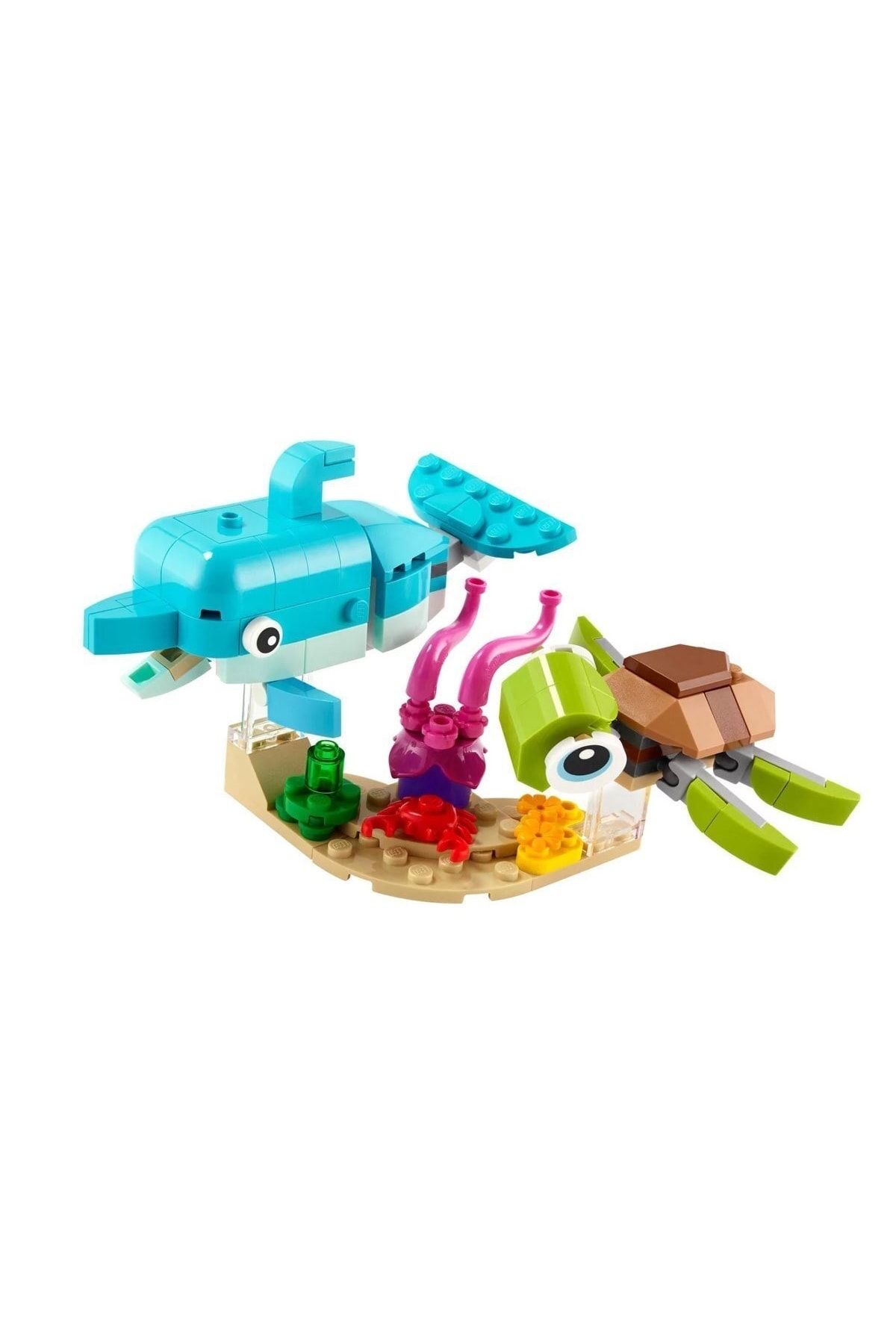 LEGO-Mlvx 31128 Creator - Dolphin and Turtle 3U1, 137 Pieces + Age 6 Mlv Blsm 2