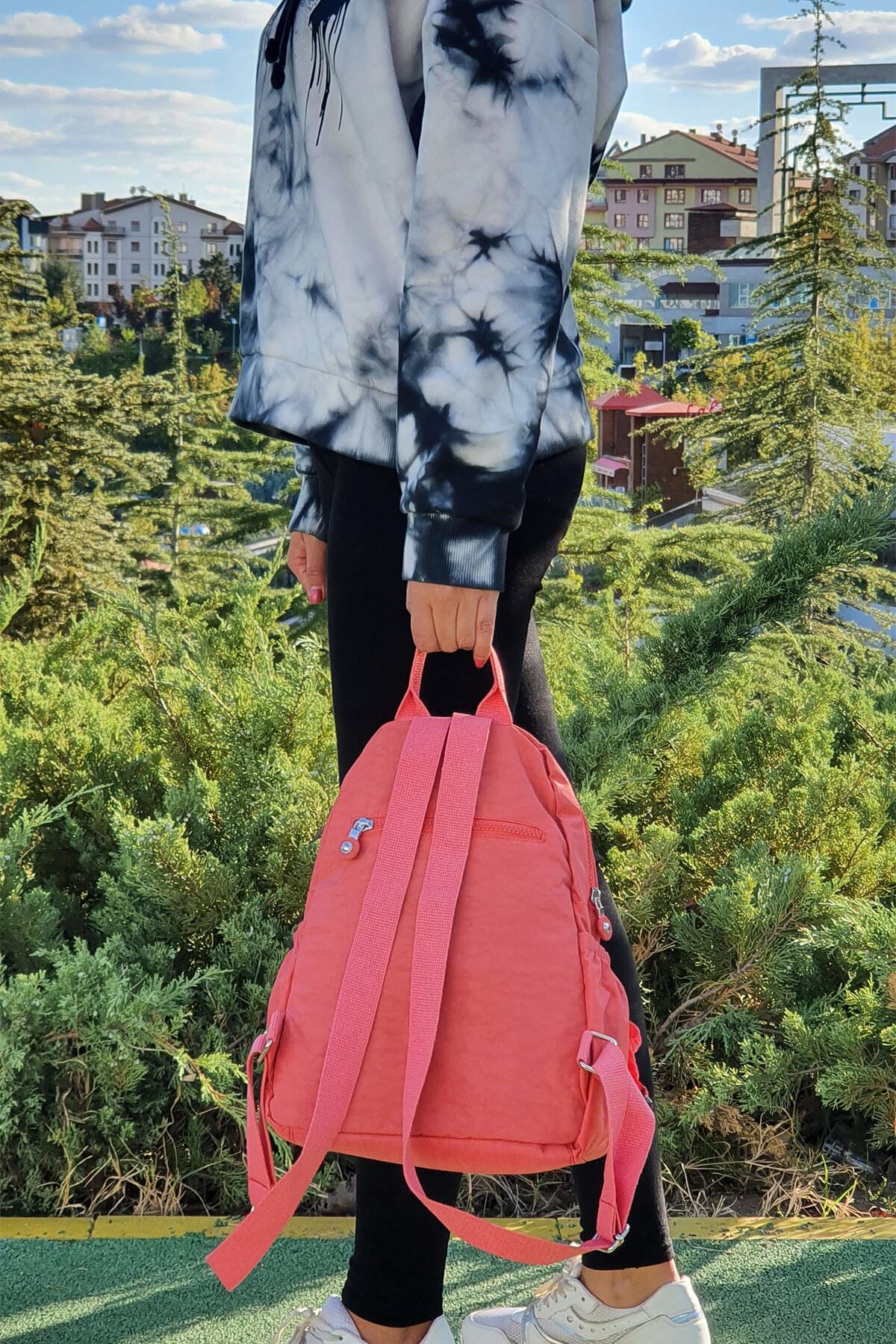 کوله پشتی زنانه نارنجی NEMO GROUP | nemobags252klinkırfcmegastoregroup اورجینال - تصویر 5