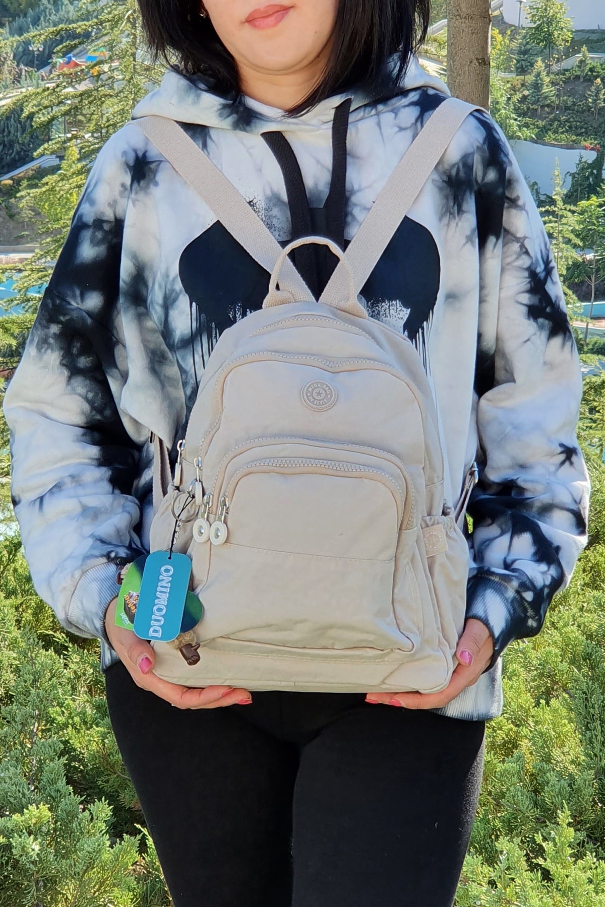 کوله پشتی زنانه بژ NEMO GROUP | nemobags251klinkırfcmegastoregroup اورجینال - تصویر 2