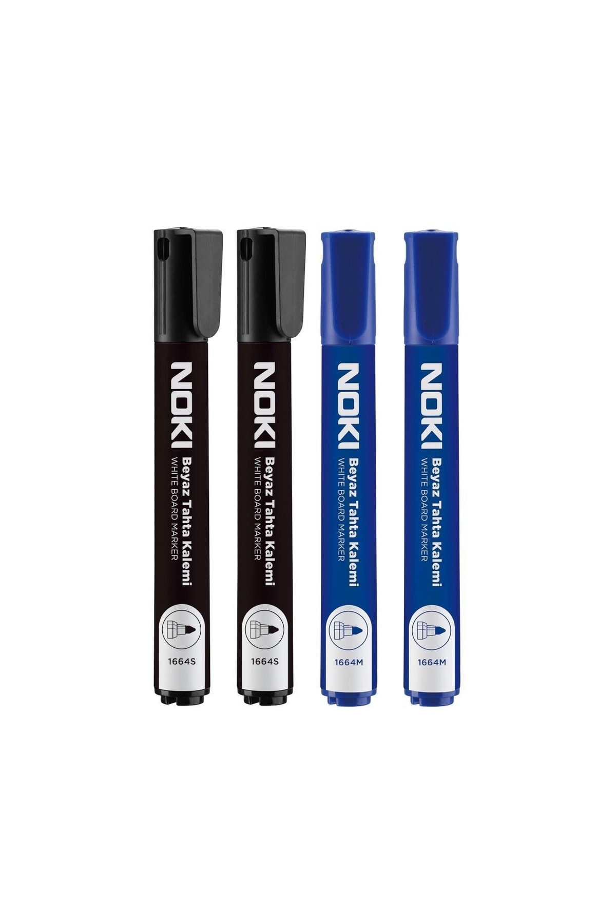 Noki Beyaz Tahtası Kalemi 4 Lü Set-2 Mavi 2 Siyah