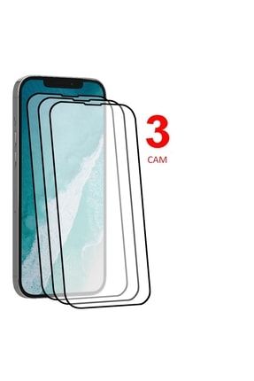 Iphone 13 - 13 Pro - 14 Uyumlu Tamperli Ekran Koruyucu Cam 3'lü Paket 21d 13-13pro3set