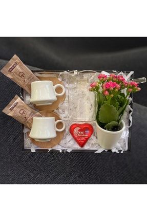 Çiçekli Kahve Hatırı Hediye Seti Anneye Hediye Sevgiliye Hediye Doğum Günü Hediyesi rgbxgf44