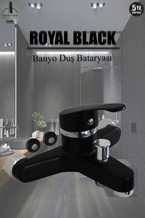 Banyo Bataryası Siyah Renk Banyo Duş Musluğu Musluk Armatür Batarya Banyo Duş Seti V5N-90HT