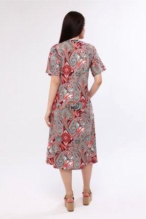 Kadın Yazlık Kısa Kol Pamuklu Penye Elbise ONE1057