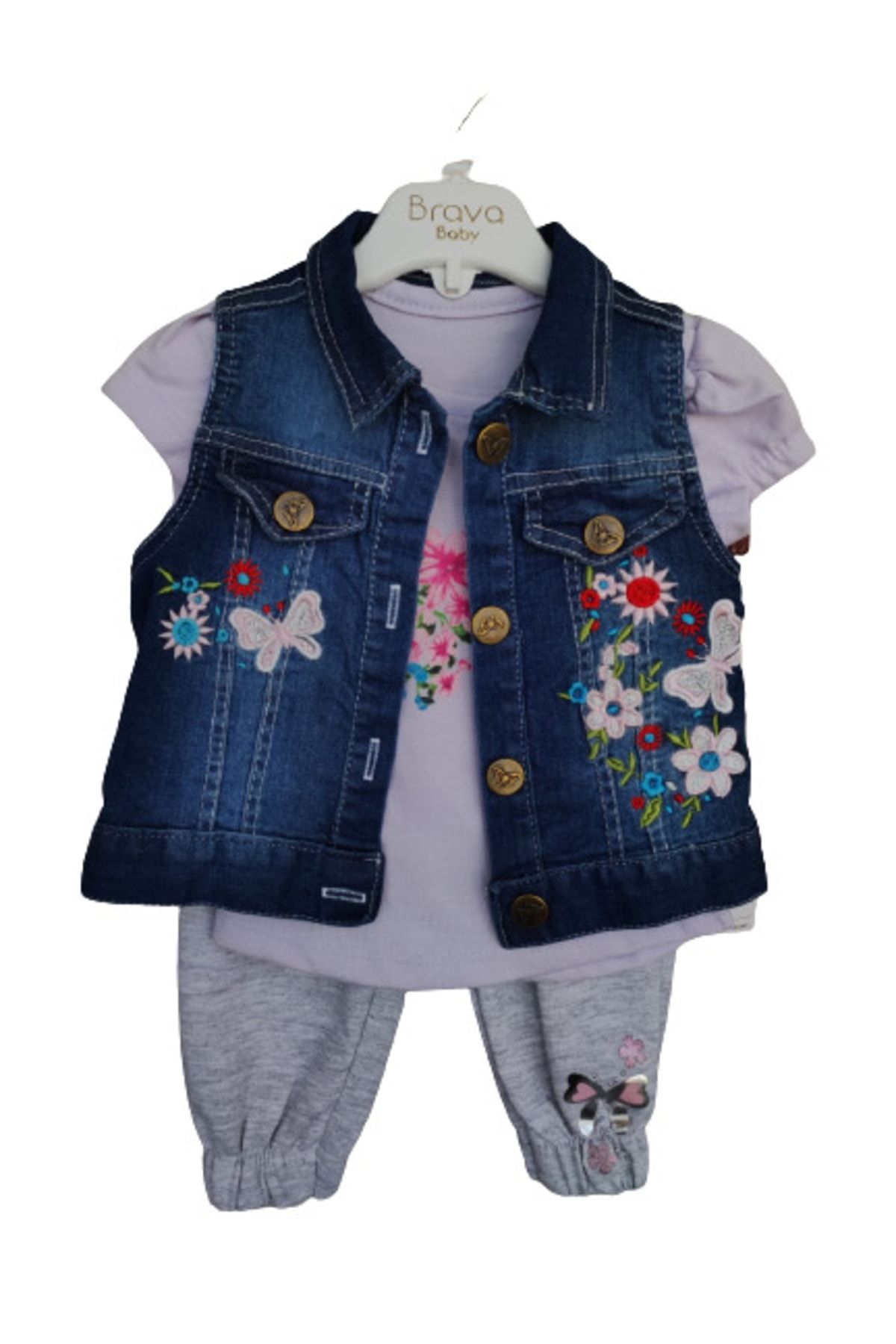 Baby girl denim vest sale