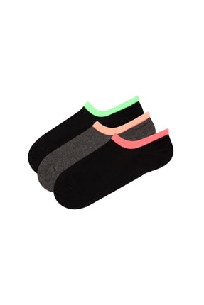 Siyah Super Fit 3lu Babet Çorabı PHADSLQS19IY-SHG