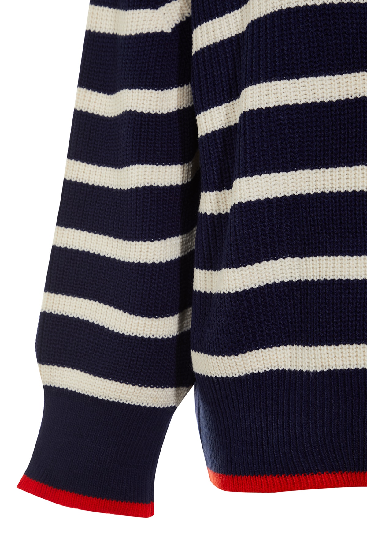 Forward Flow Striped Knit Sweater (Navy/Multi)