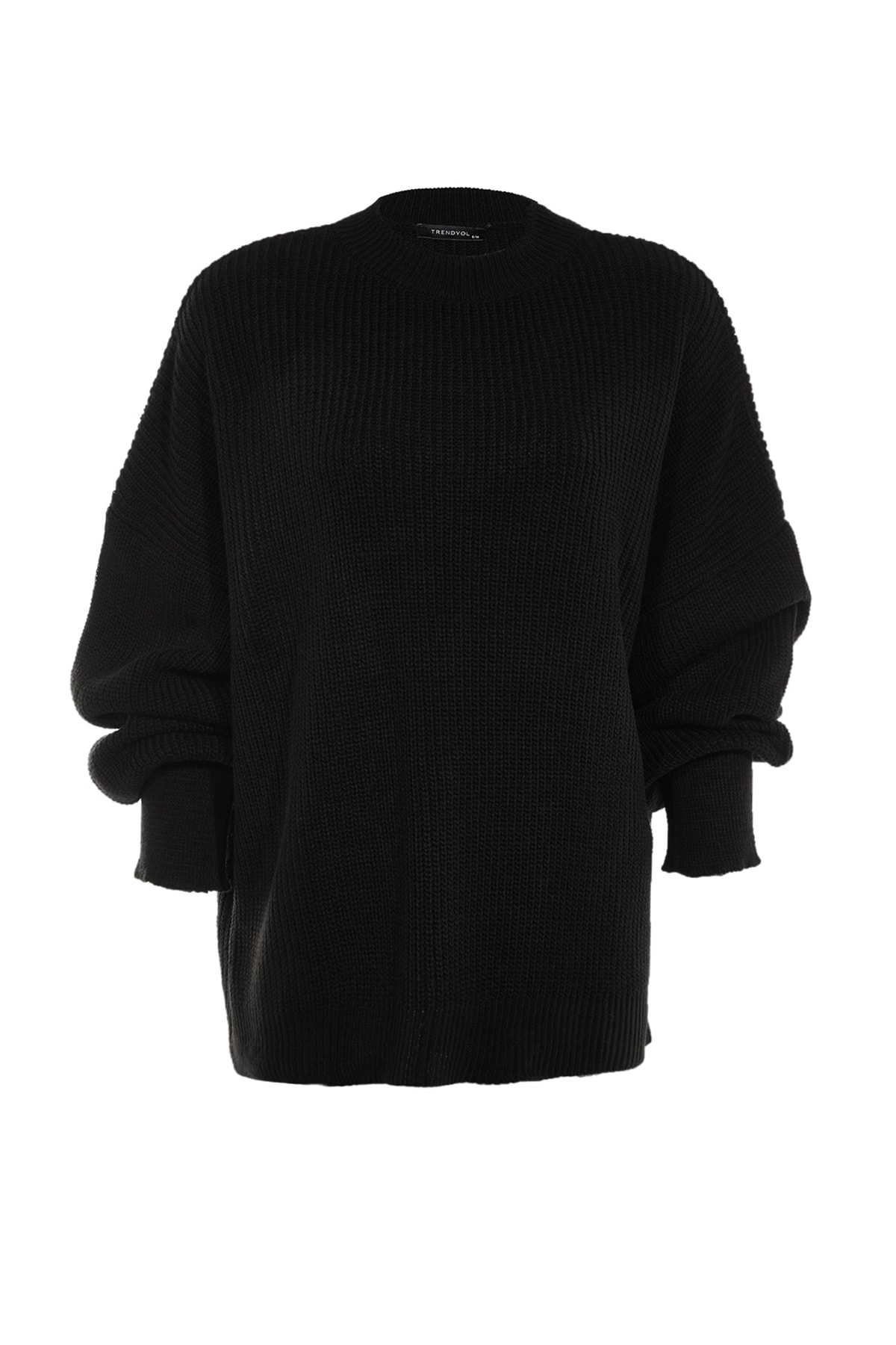 Trendyolmilla  Siyah Geniş Kalıp Basic Triko Kazak TWOAW23KZ01448 - Görsel 13