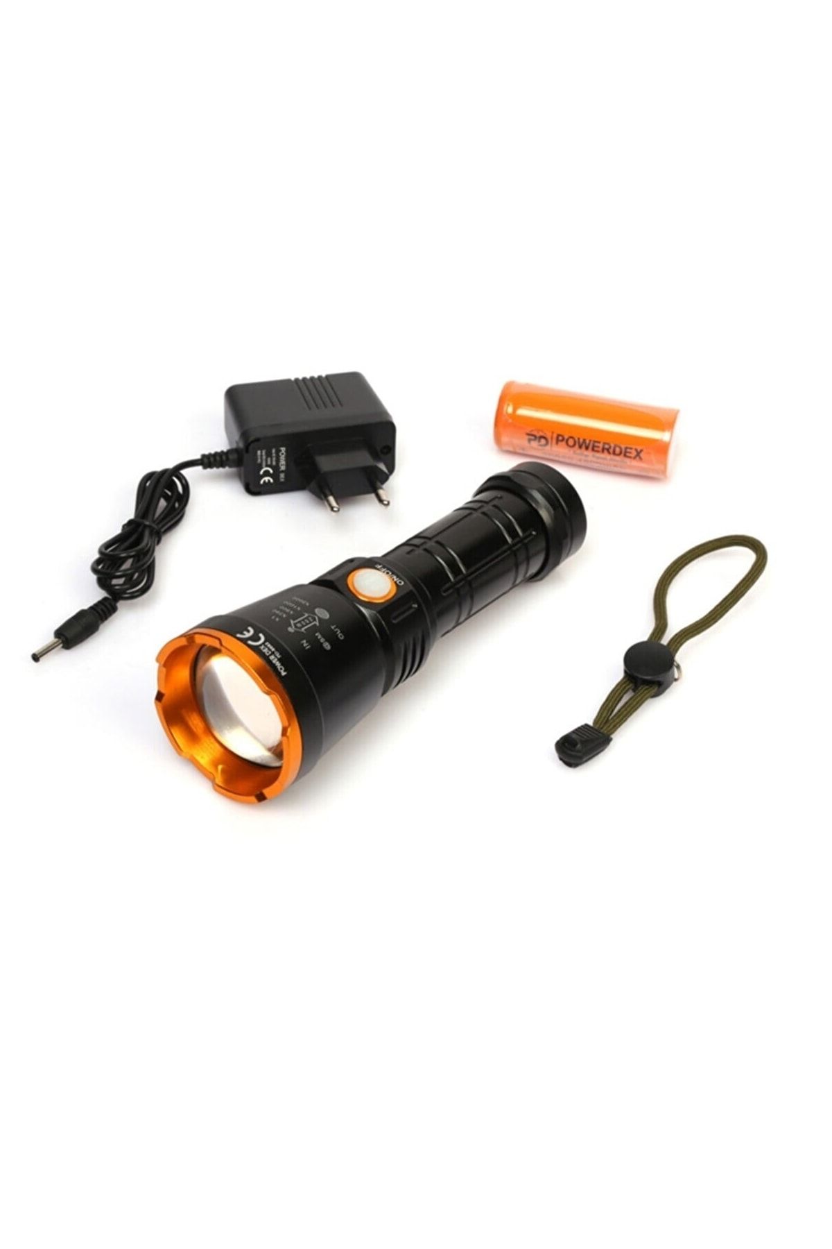 چراغ کمپ سیاه برقی Powerdex Pd 6682 1000 Lumen 15 Watt Professional Charged قوه پاورتچ  Powertec