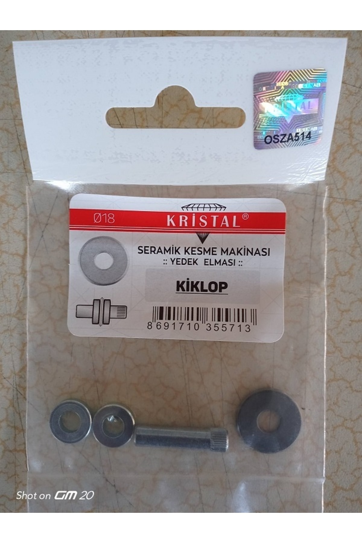 Kristal Seramik Makinesi Elması Takım (bıçak) 18 Mm